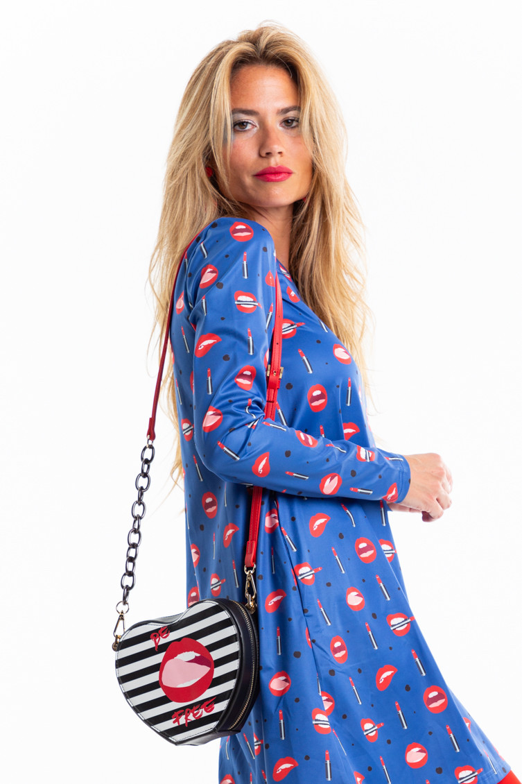 Promo Pack: Bolso corazón + Mascarilla - Red Lips Lolina