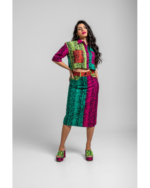 Blouse Sans Manches SARAFINA PARIS En Lin 100% Imprimée Lettres - Taille 3 (~38/40) - Occasion TB