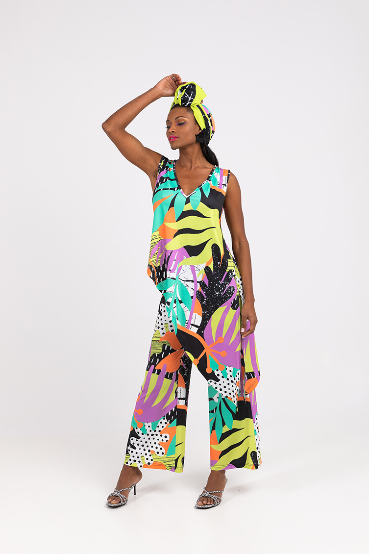 Pantalón flare elástico - Explórame Lolina